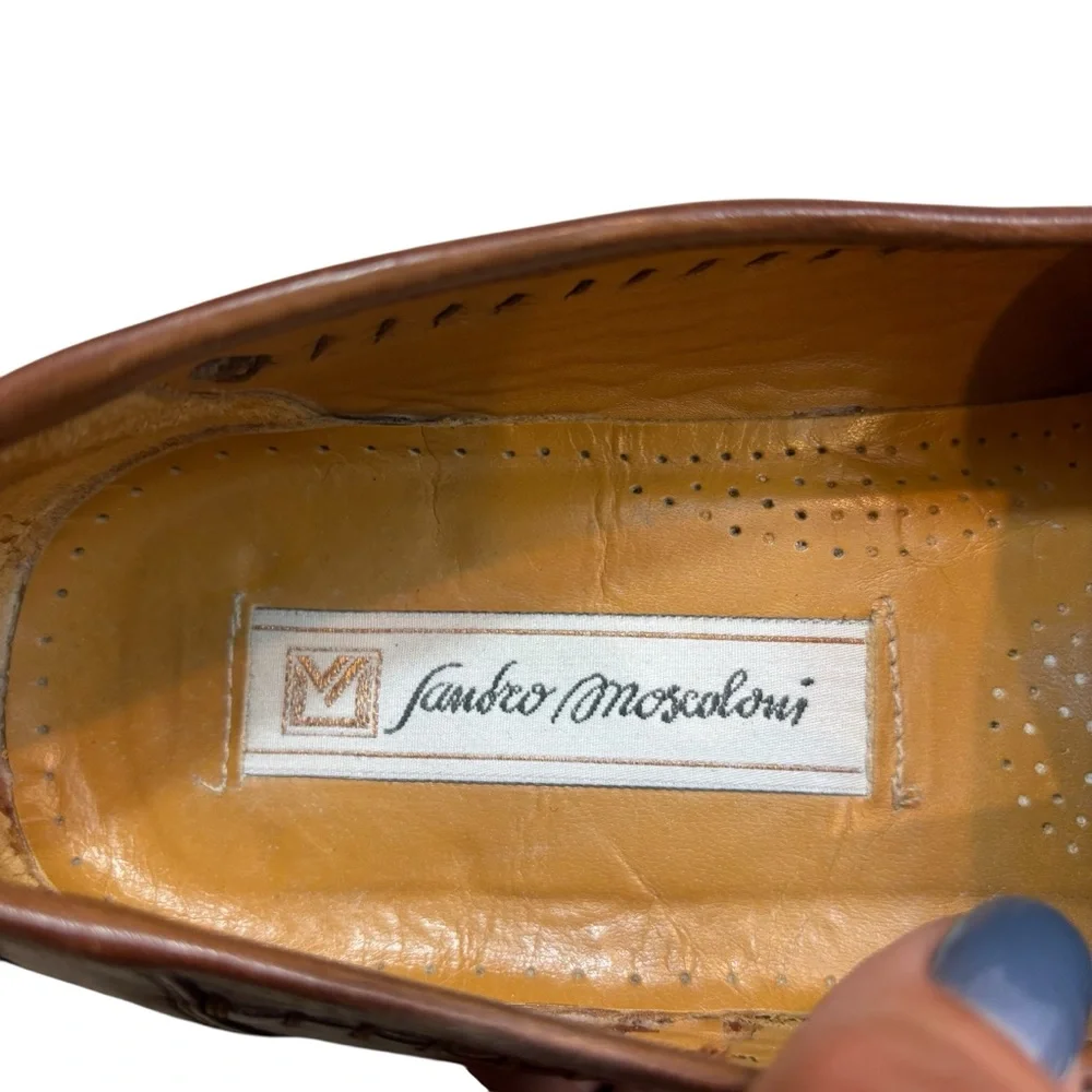 Men’s Sandro Moscoloni La Vista MKA penny loafer woven Top Size‎ 8